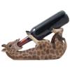 Drinking Giraffe Wine Bottle Holder Statue in African Jungle Safari Sculptures and Figurines Decor & Wildlife Animal Wine Racks and Stands Gifts view 1