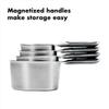 OXO Good Grips 4 Piece Stainless Steel Measuring Cups with Magnetic Snaps view 3