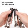 OXO Good Grips 4 Piece Stainless Steel Measuring Spoons with Magnetic Snaps view 4