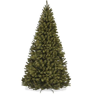 Best Choice Products Artificial Christmas Tree, 7.5ft Premium Unlit Realistic Spruce Holiday Dcor w/Dense Branches, Easy Assembly, Metal Base