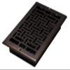 Decor Grates AJL610W-RB Oriental Wall Register, 6x10 Inches, Rubbed Bronze Finish view 1