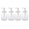 4 Pack Liquid Soap Dispenser Pump Lotion Refillable Shampoo Travel Bottle Clear view 3