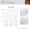 WGVI Hurricane Candle Holder Sleeve, Wide 2", Height 16", Clear Glass Cylinder Candleholder, Chimney Tube, Open Ended Candle Shade, 24 Pieces Bulk view 3