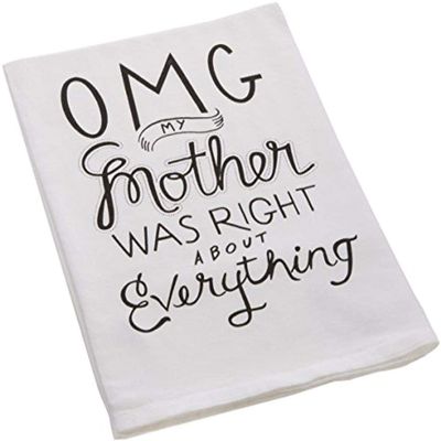 Primitives by Kathy Boho Cotton Kitchen Towel Set - Funny Sayings, Housewarming Gift, Fall Decor, 28"x28"
