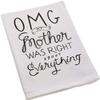 Primitives by Kathy Boho Cotton Kitchen Towel Set - Funny Sayings, Housewarming Gift, Fall Decor, 28"x28" view 1