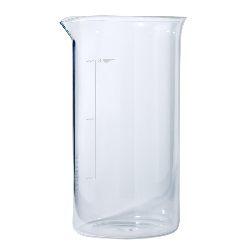Aerolatte Universal Borosilicate Glass Replacement Carafe For French Press Coffee Maker, 3-Cup, 12-Ounce Capacity (12 oz, 350 ml)