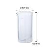 Aerolatte Universal Borosilicate Glass Replacement Carafe For French Press Coffee Maker, 3-Cup, 12-Ounce Capacity (12 oz, 350 ml) view 2