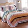Greenland Home Thalia Quilted Bedding Set, 3-Piece King/Cal King, Tango, One Set view 3