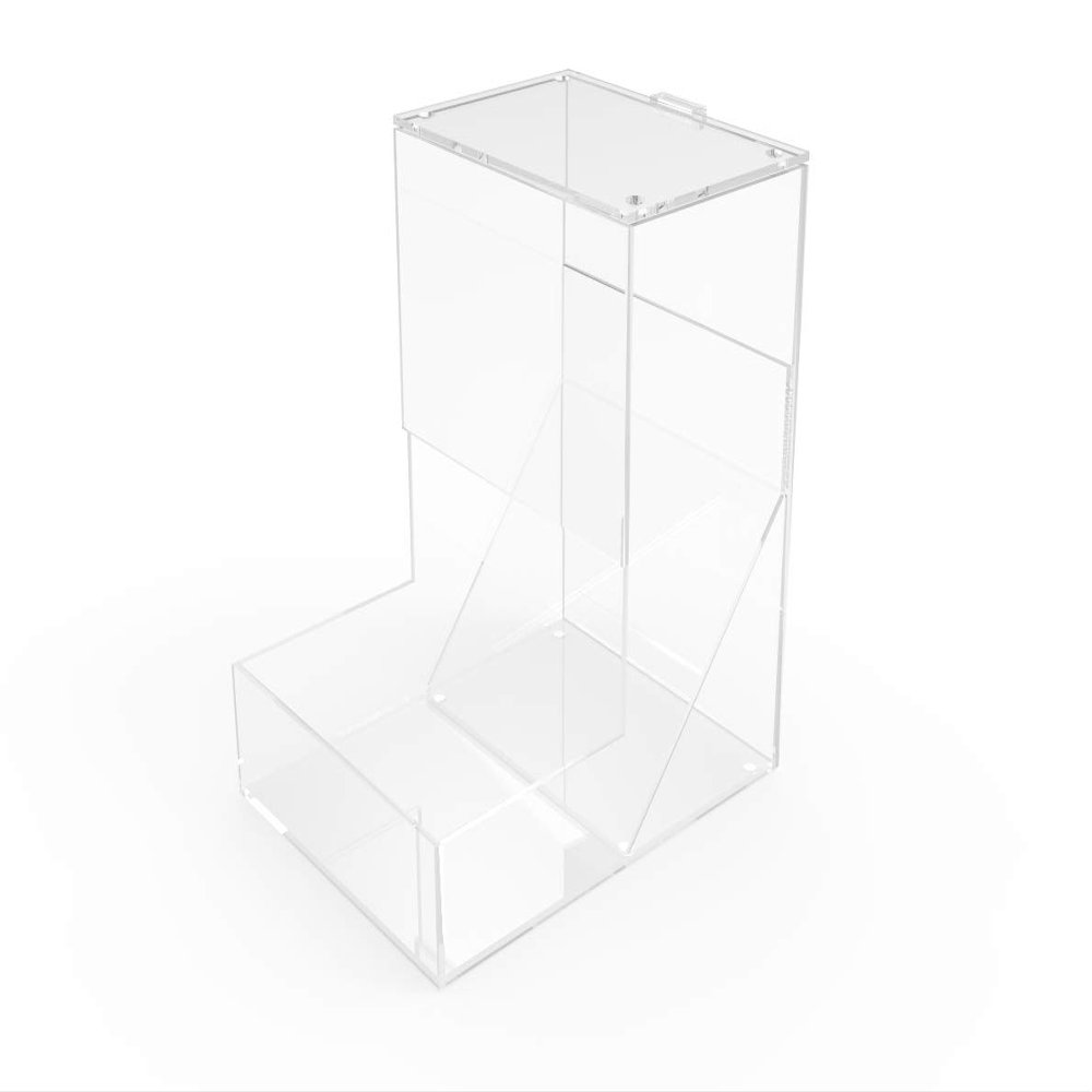 FixtureDisplays 6"w x 8.6"h x 8"d Gravity Dispenser, Acrylic Plaxiglass Candy Bin Compartment 13035