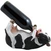 Drinking Cow Wine Bottle Holder Statue in Country Farm Kitchen Bar Decor Wine Stands & Racks and Decorative Animal Sculpture Gifts for Farmers view 3