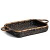 The Basket Lady Wicker Casserole Basket, 4 Quart, Antique Walnut Brown view 1