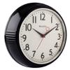 Westclox 32042BK 1950's Retro Black Case Convex Glass Clock, 9.5-Inch view 1