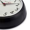 Westclox 32042BK 1950's Retro Black Case Convex Glass Clock, 9.5-Inch view 2