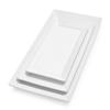 Sur La Table Porcelain Platter Set of 3  Classic White Serving Trays in 15", 12.5" & 10" Sizes, Oven, Microwave, Freezer & Dishwasher view 1