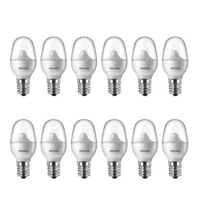 Philips LED Flicker-Free C7 Night Light Bulb, Non-Dimmable, 30 Lumen, Soft White Light (2700K), .05W=7W, E12 Base - Pack of 12