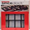 SPICEdock Spice Storage Drawer Organizer  Angled Display Rack for Clear Label Reading and Quick Access view 2
