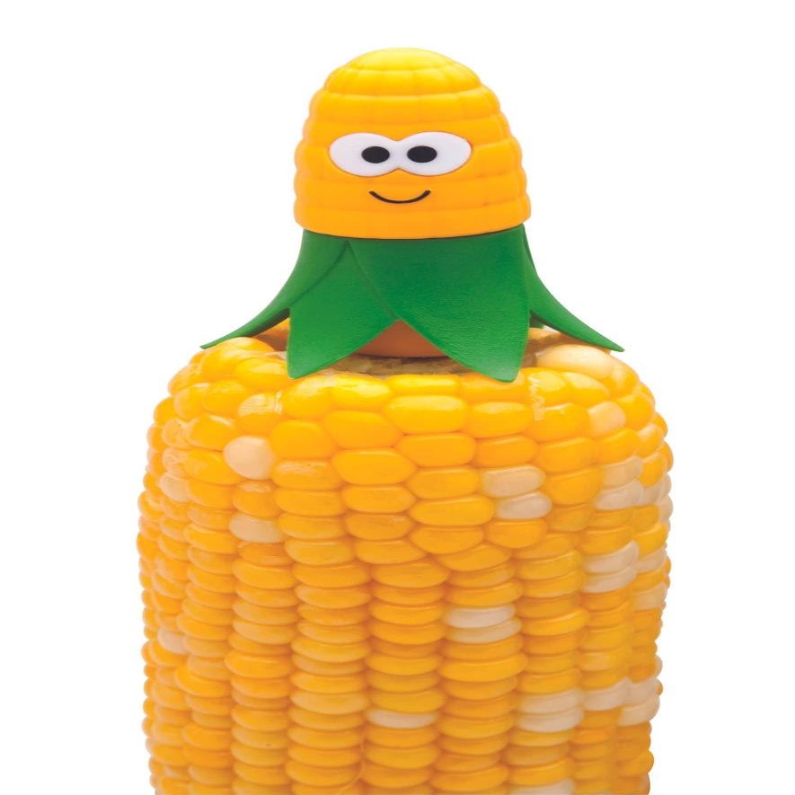 Joie Corn on the Cob Holders, 4 Piece Interlocking Set (Two Pair), Stainless Steel, BPA-Free, Cute Kitchen Tools, Great Gadgets for Barbecues and Picnics
