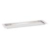 Elegance Stainless Steel Hammered Rectangular Tray, Medium 17.75 by 5.5-Inch, Silver view 3