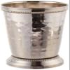 Elegance 12 oz Hammered Mint Julep Cup, Large, Silver view 1