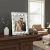 Elegance Silver Plated Prism Picture Frame 5x7 - Modern Geometric Prism Design - Metal Photo Display for Tabletop or Wall Mount - Home Decor Gift view 2