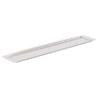 Elegance Stainless Steel Hammered Rectangular Tray, Large, 25.5 by 5.5-Inch, Silver view 3
