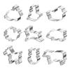 Cosmos Mini Cookie Cutter Set Animal Shapes Cookie Molds Biscuit Cutters for Birthday Party Xmas Christmas Winter Holiday Events view 1