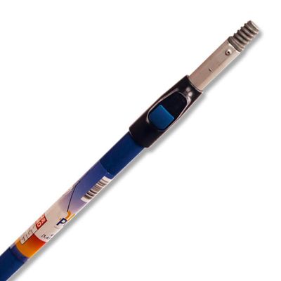 Clik Clik Magnet Single Button Telescoping Pole - Blue Color - Aluminum & Fiberglass - Standard Threaded Top with Telescopic Section