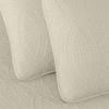 Chezmoi Collection Austin 3-Piece Oversized Bedspread Coverlet Set (King, Ivory) view 3
