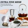 Extra Fine 18/8 Stainless Steel Tea Infuser Mesh Strainer with Large Capacity & Perfect Size Double Handles for Hanging on Teapots, Mugs, Cups to Steep Loose Leaf Tea and Coffee view 3
