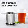 Extra Fine 18/8 Stainless Steel Tea Infuser Mesh Strainer with Large Capacity & Perfect Size Double Handles for Hanging on Teapots, Mugs, Cups to Steep Loose Leaf Tea and Coffee view 4