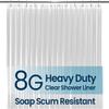 LiBa Bathroom Shower Curtain Waterproof Plastic Shower Curtain Premium PEVA Non-Toxic with Rust Proof Grommets Clear 8G Bathroom Accessories 72x72 view 1