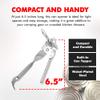 Chef Craft Select Can Opener with Tapper, 6.5 inches in length, Nickle Plated view 4