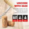 Chef Craft Select Corkscrew with Wooden Handle, 4 inch, Natural view 3