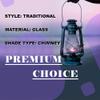 Ciata Oil Lamp, Glass, Victorian Hurricane Chimney Lamp Globe Replacement, 8-1/2 Inch Handblown Frosted Glass Chimney Lamp Shade with 3 Inch Fitter and 4 Inch Bulge - 2 Pack view 4