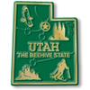 Original U.S. State Magnet Set by Classic Magnets, 3D Rubber Vintage-Style 51-Piece Vintage Magnet Set, Collectible Souvenirs and Gifts Made in The USA view 3
