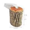 Pbao Baby Carrier Environment Friendly Natural Log Pattern Soft Portable Roll Tissue Box Cover Holder view 2