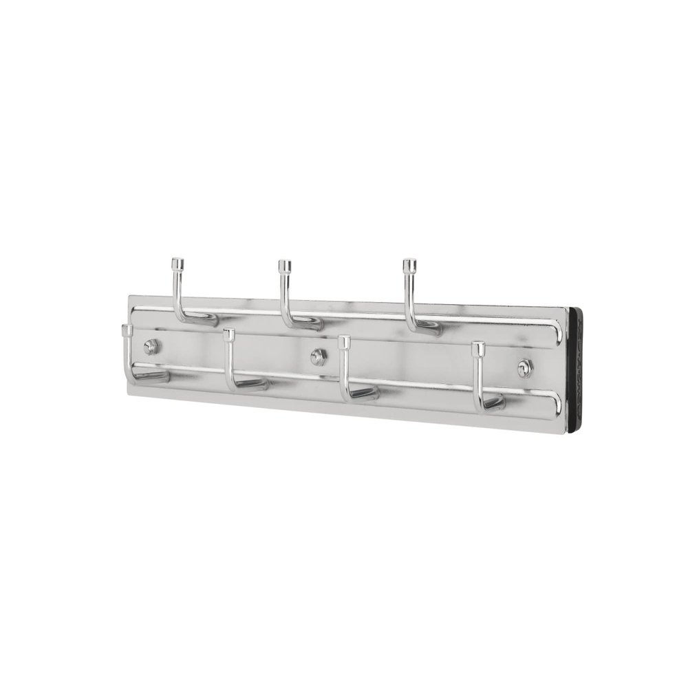 Rev-A-Shelf 12" Pull Out Closet Organization Rack for Belts, Ties and Scarves, Accessories Storage Hanger with Mounting Hardware, Chrome, BRC-12CR