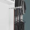 Rev-A-Shelf 12" Pull Out Closet Organization Rack for Belts, Ties and Scarves, Accessories Storage Hanger with Mounting Hardware, Chrome, BRC-12CR view 2