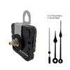 Seiko-SKP Quartz Clock Movement Kit with 5" Black Spade Hands for Dials up to 1/4" view 2