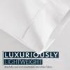 HC Collection Bed Sheets Set, HOTEL LUXURY Platinum Collection 1800 Series Bedding Set, Deep Pockets, Wrinkle & Fade Resistant, Hypoallergenic Sheet & Pillow Case Set (Queen, White) view 3
