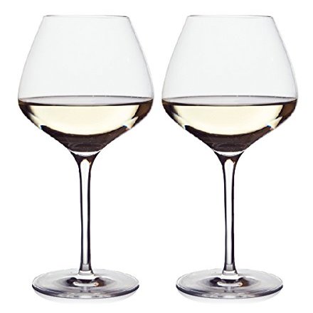The One Wine Glass - Perfectly Designed Shaped Wine Glasses For All White Wines By Master Sommelier Andrea Robinson, Premium Set Of 2 Crystal (without lead) Glasses, Break Resistant White Wine Glasses