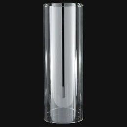 B&P Lamp 3 Inch by 10 Inch Clear Glass Cylinder Style Lamp Chimney for Vintage and Antique Style Globes