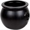PMU Large 16 Inch Halloween Cauldron Pot of Gold Black Plastic Witch Cauldron bowl, Indoor & Outdoor Decorations view 1