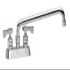 Krowne 15-312L Deck Mount Faucet, 4-Inch Centers, 12-Inch Swing Spout, Ceramic Cartridge Valve with Built-In Backflow Preventers, Chrome Finish, Low Lead Compliant view 1