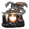 Ebros Smaug Castle Guardian Dragon Electric Oil Burner Tart Warmer Aroma Scent Statue 9.5" Tall Figurine Dungeons and Dragons Decorative Decor for Aromatherapy Accessory Halloween Prop view 1