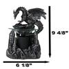 Ebros Smaug Castle Guardian Dragon Electric Oil Burner Tart Warmer Aroma Scent Statue 9.5" Tall Figurine Dungeons and Dragons Decorative Decor for Aromatherapy Accessory Halloween Prop view 2