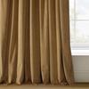 HPD Half Price Drapes Signature Velvet Thermal Blackout Curtains for Living Room 84 Inch Long (1 Panel) Rod Pocket Insulated Blackout Curtains for Bedroom Window Curtains, 50W x 84L, Amber Gold view 3