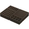 Simple Houseware 4-Pack Drawer Organizer Set - Closet Dividers for Underwear, Socks, Bras, Scarves, Ties - Foldable Non-Woven Storage Boxes, Brown view 2