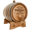 Personalized - Custom American White Oak Aging Barrel - Barrel Aged (3 Liters, Black Hoops) view 1