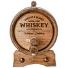 Personalized - Custom American White Oak Aging Barrel - Barrel Aged (3 Liters, Black Hoops) view 2